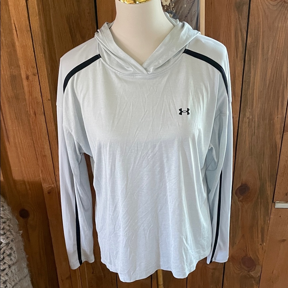 Under Armour Light Gray Long Sleeve Hoodie